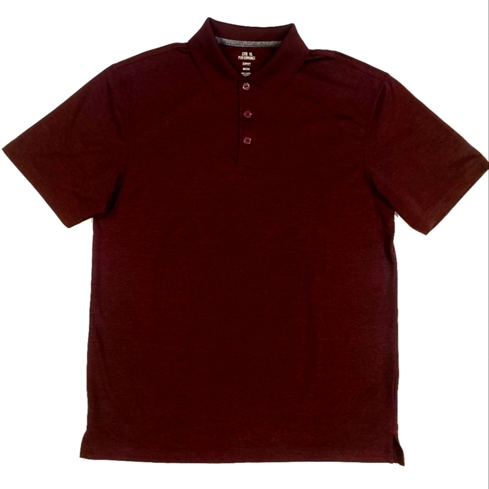 3/$20 𝅺cool 18 Performance by Haggar Maroon Polo Shirt